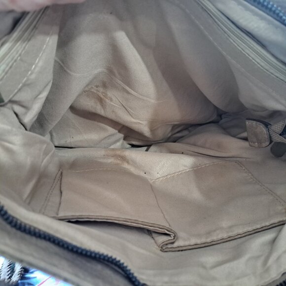 Darcy Marks London Tooled Floral Light Brown Large Leather Handbag Tote Bag - Picture 8 of 15